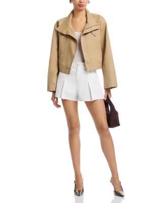 Desi High Rise Jean Shorts in White