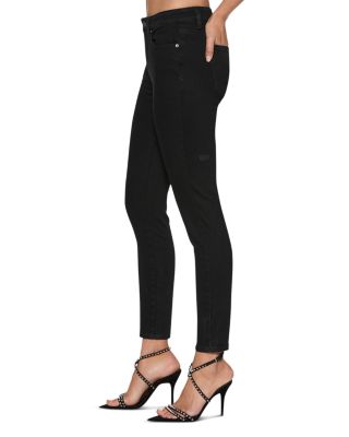 Spray On Jet Black High Rise Jeans in Black