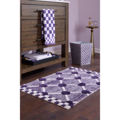 Violet Check Bath Collection