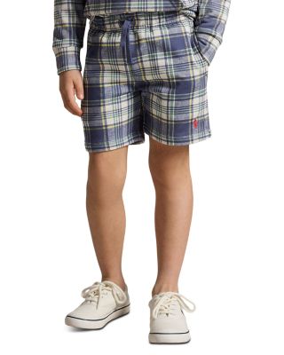 Boys' Plaid French Terry Hoodie & Shorts - Little Kid