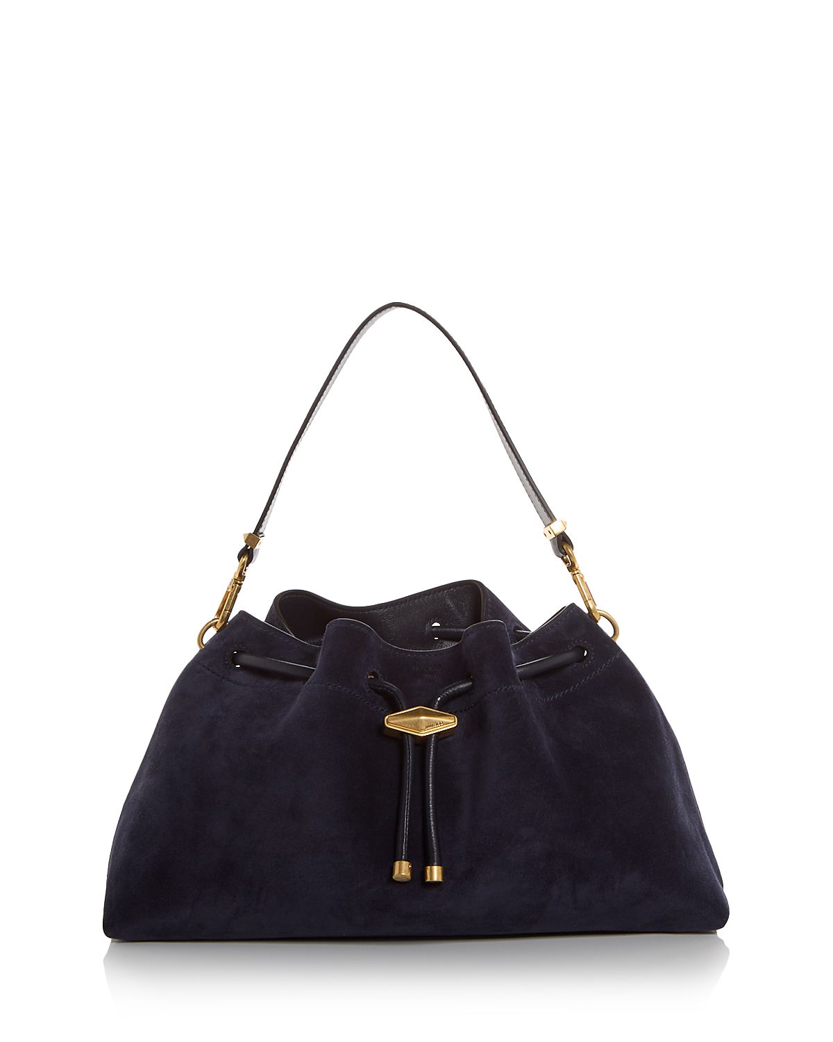Jimmy Choo Cinch Bon Bon Suede Shoulder Bag