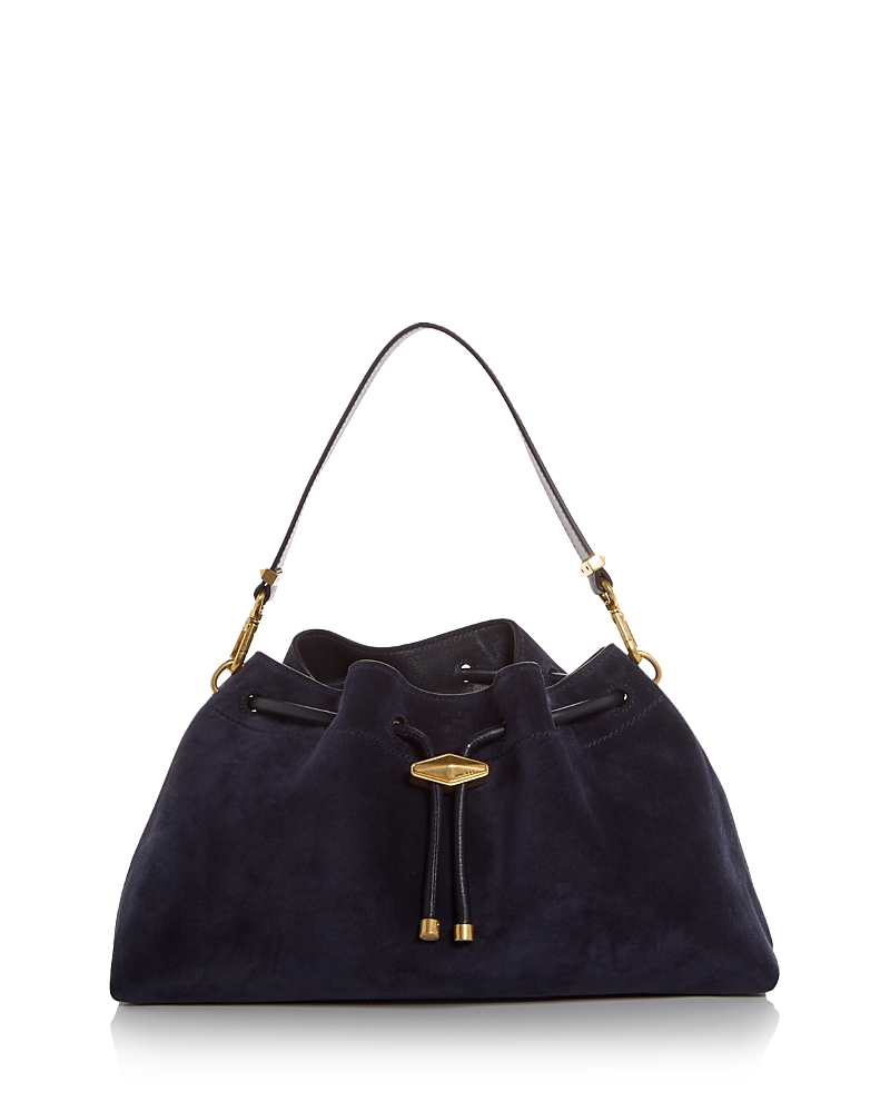 Jimmy Choo Cinch Bon Bon Suede Shoulder Bag
