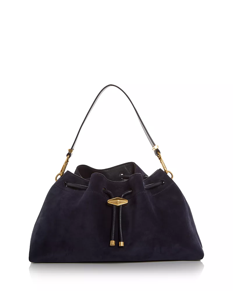 Jimmy Choo Cinch Bon Bon Suede Shoulder Bag