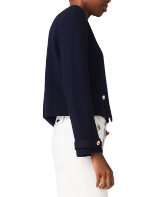 Detachable Embroidered Collar Cardigan