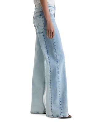Saige Mid Rise Wide Leg Jeans in Solar Flare