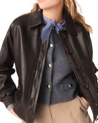 Cropped Leather Jacket