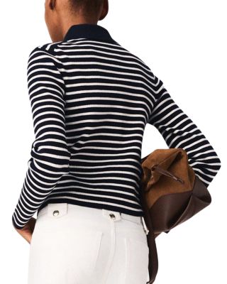 Striped Polo Cardigan