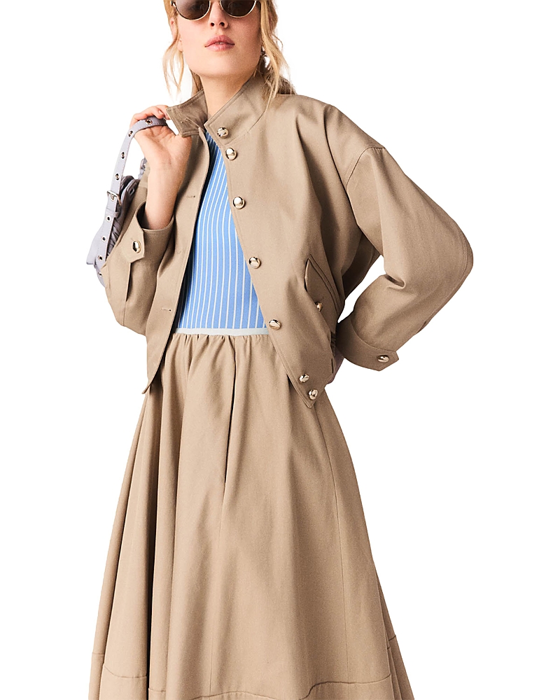 Maje Cotton Bomber Jacket