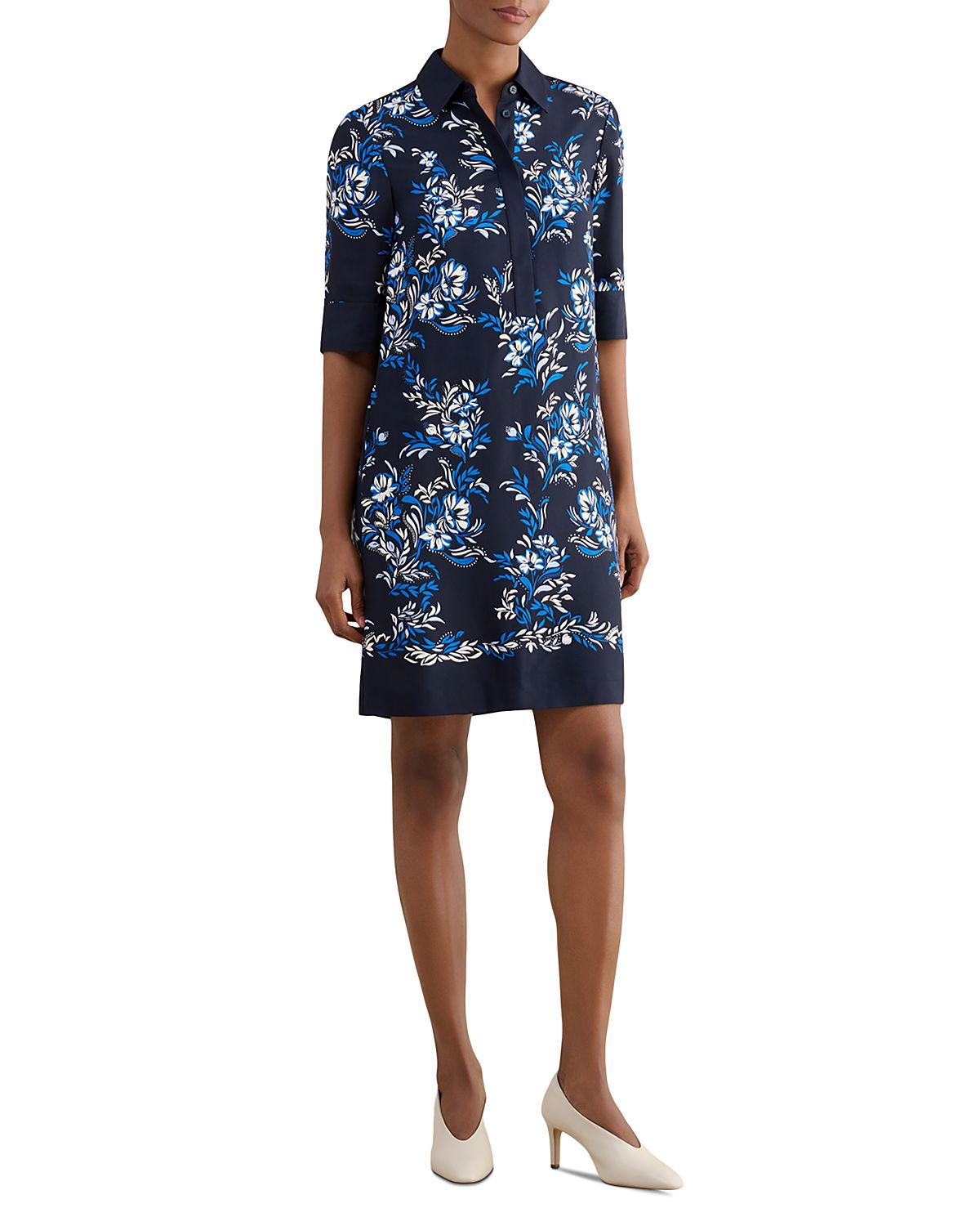 Hobbs London Marciella Printed Tunic Dress