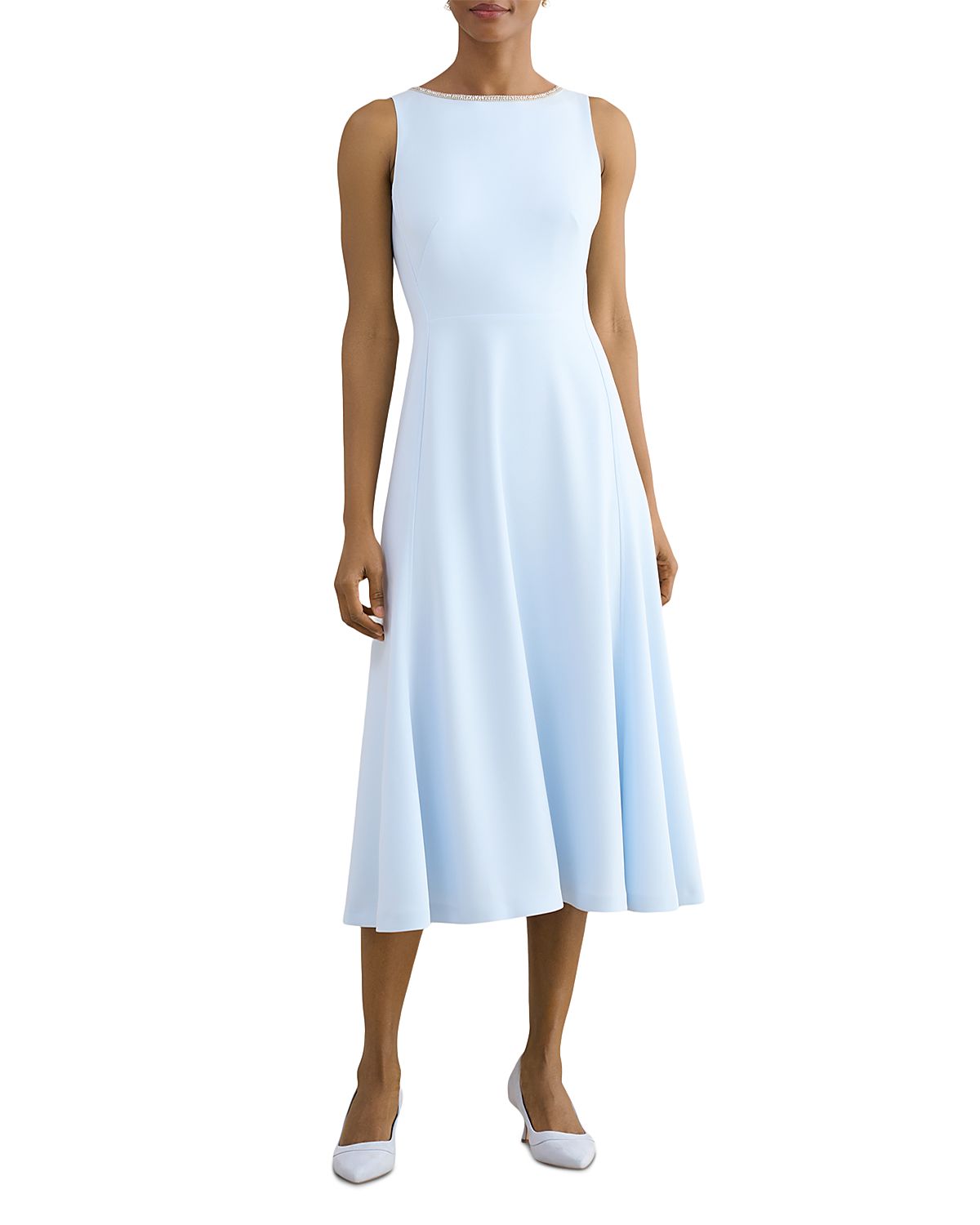 Hobbs London Beatrix Embellished Midi Dress