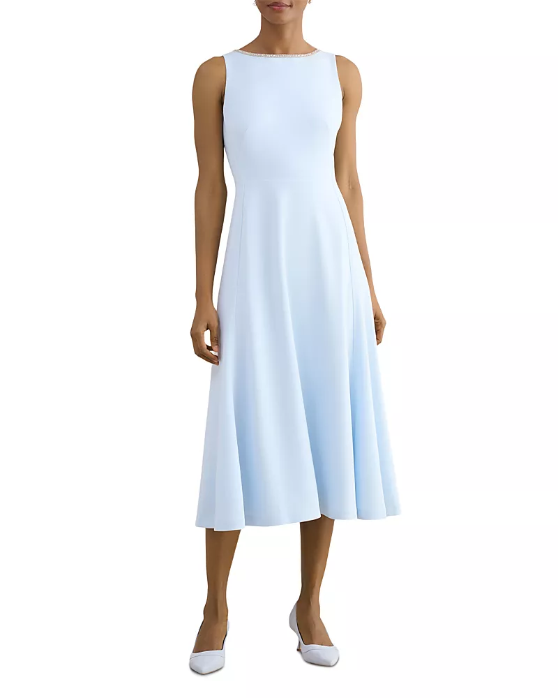 Hobbs London Beatrix Embellished Midi Dress