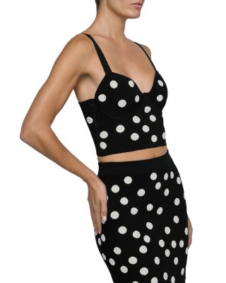 Tula Polka Dot Knit Bra Top