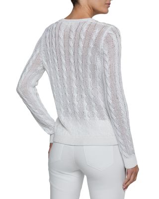 Preston Cable V Neck Pullover Sweater