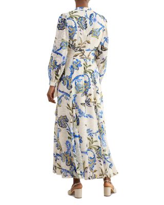Shanice Floral Tie Waist Shirt Dress