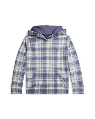 Boys' Plaid French Terry Hoodie - Big Kid