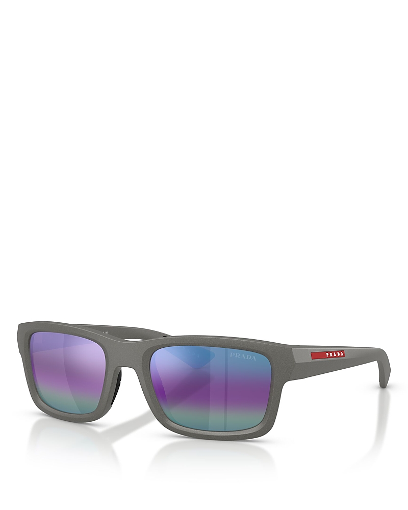Prada Sport Linea Rossa Ps Rectangular Sunglasses, 54mm