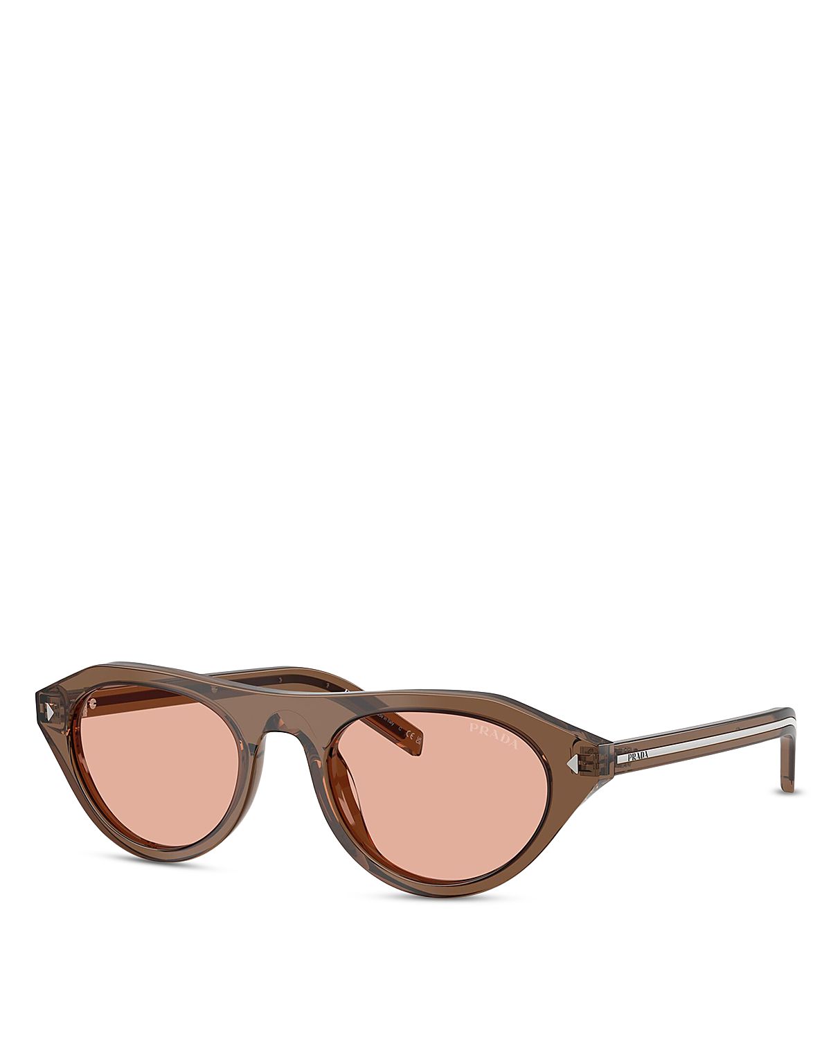Prada Oval Sunglasses, 52mm