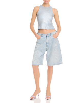 Hotfix Baggy Denim Shorts