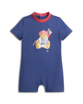 Boys' Polo Bear Cotton Jersey Shortall - Baby