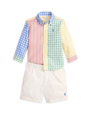 Boys' Poplin Fun Shirt & Flex Abrasion Shorts Set - Baby