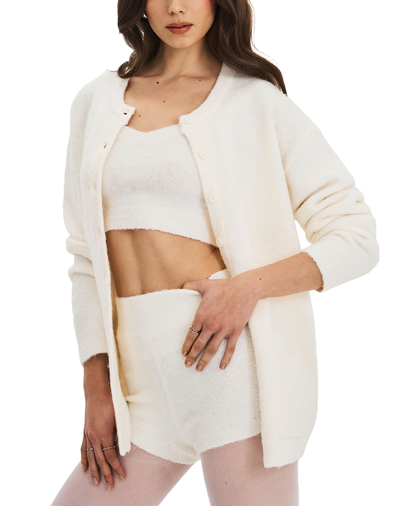 Miss Circle Orla Wool-Blend Ribbed Knit Cardigan