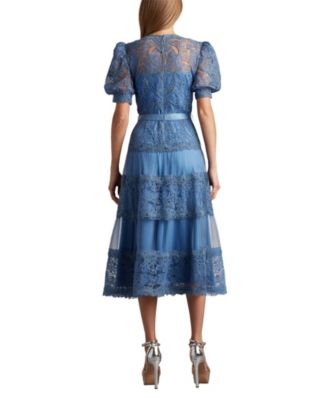 Fatiha Floral Lace and Chiffon Dress