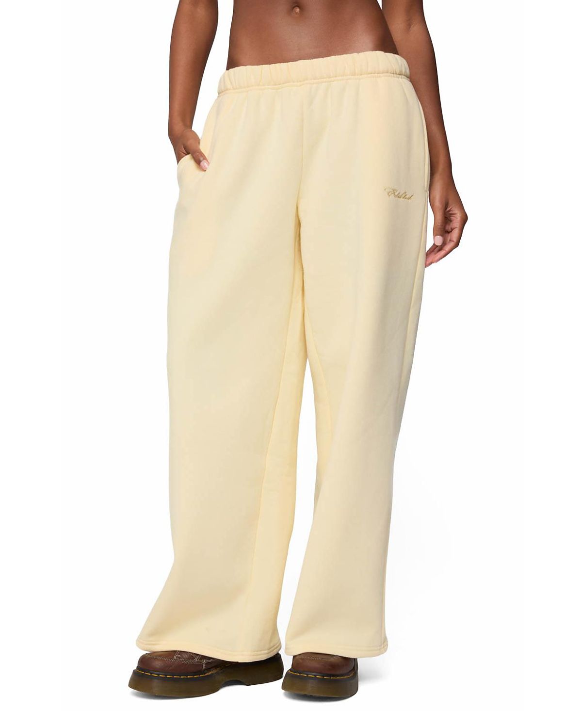 Edikted Basic Girl Wide Leg Edikted Sweatpants