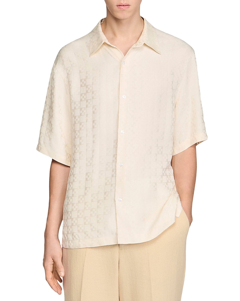 Sandro Jacquard Cross Shirt