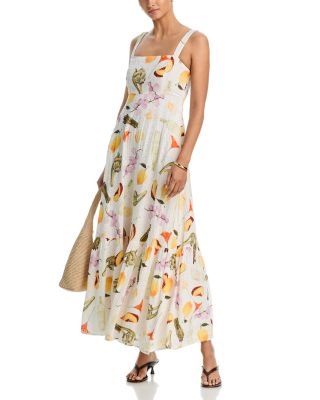 Printed Eyelet Maxi Dress - Exclusive