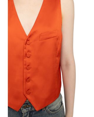 Emaux Satin Vest