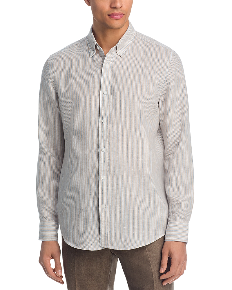 The Men's Store at Bloomingdale's Linen Cabana Stripe Shirt