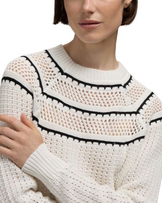 Pointelle Knit Sweater 