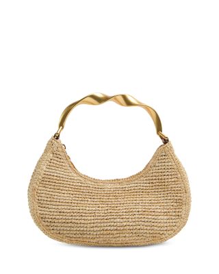 Nixi Twist Handle Raffia Bag