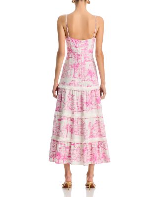 City Palm Scenic Print Dress - Exclusive