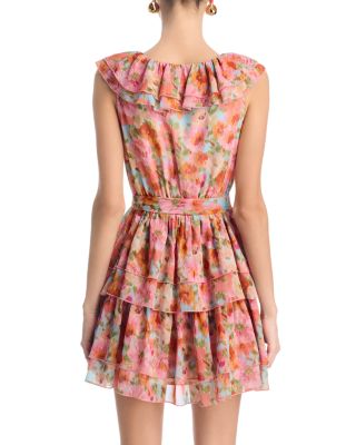 Floral Ruffle Mini Dress - Exclusive