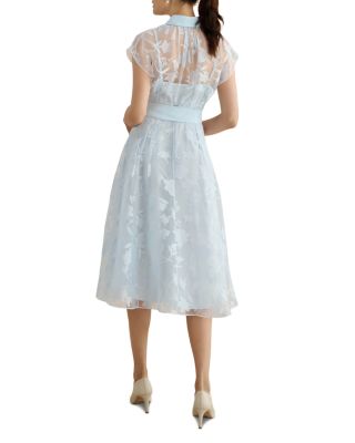 Tess Burnout Floral Shirt Dress