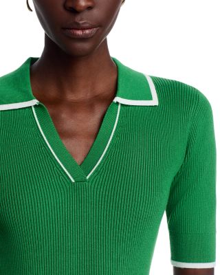 Elbow Sleeve Polo Top - Exclusive