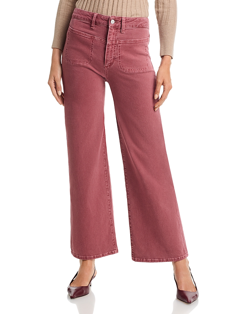 Paige Anessa High Rise Wide Leg Jeans in Vintage Brick Berry · 26