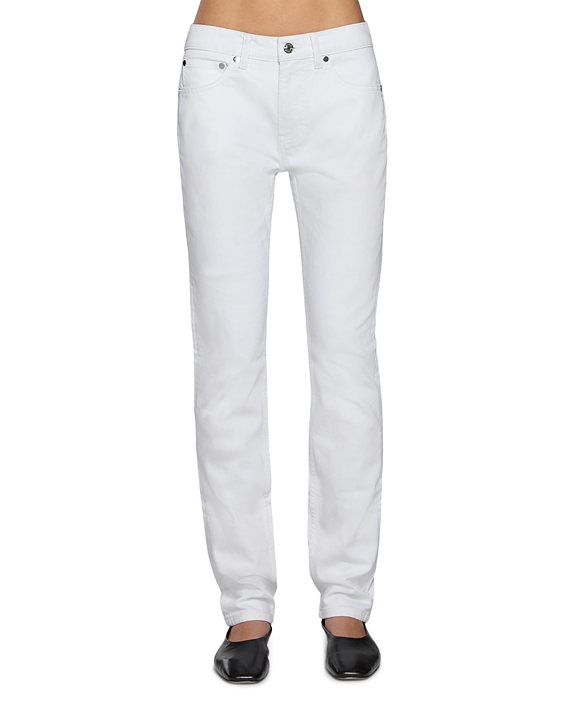 Eb Denim Moss Mid Rise Skinny Jeans in White