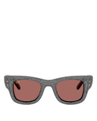 Wayfarer Puffer Square Sunglasses, 47mm