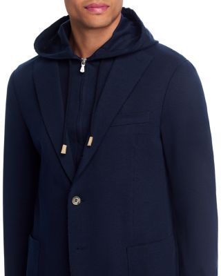 Cotton Jersey Jacket & Removable Hood