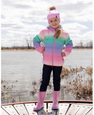 Girls' Rain Boots in Glitter Natural Rubber - Toddler, Little Kid, Big Kid