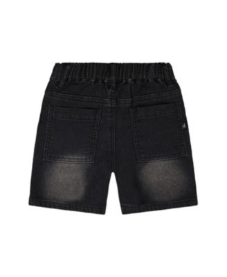 Boys' French Terry Elastic Waist Drawstring Denim Shorts - Little Kid