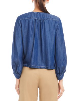 Cassie Lantern Sleeve Top