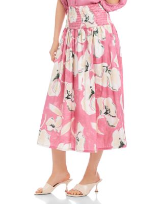 Rhea Smocked Waist Skirt