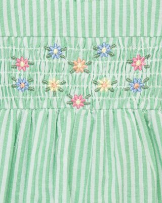 Girls' Striped Floral Bubble Bodysuit & Headband Set - Baby