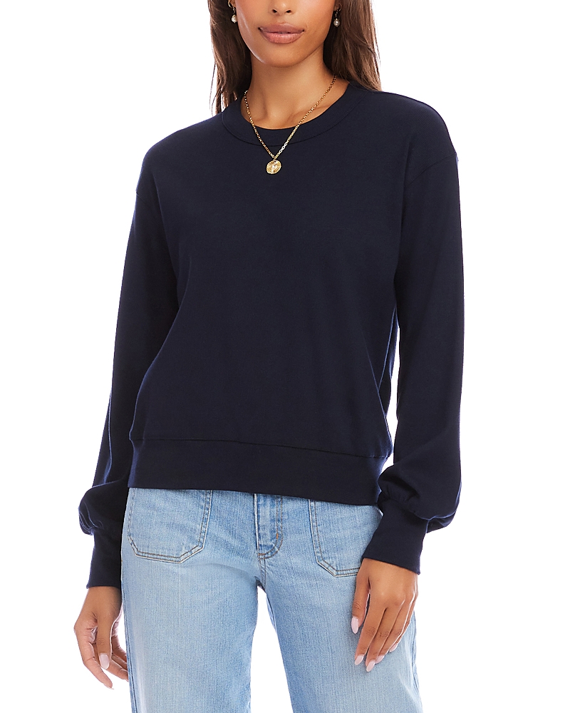 Karen Kane Long Sleeve Ribbed Top · L
