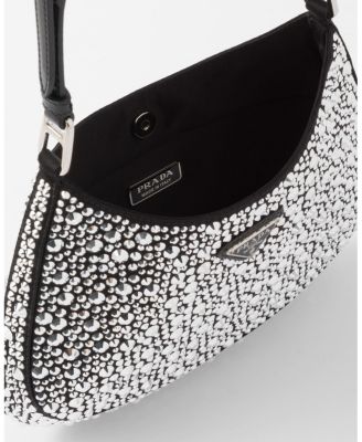 Cleo Satin Bag with Crystals