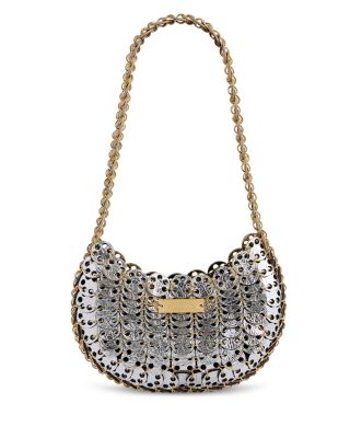 Leather & Metal Disc Handbag