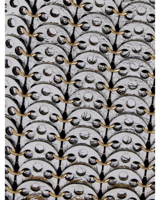 Leather & Metal Disc Shoulder Bag